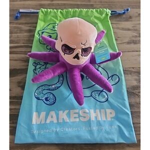 Terry The Octoskull Plush North of the Border Youtube Makeship Only 1827 RARE!